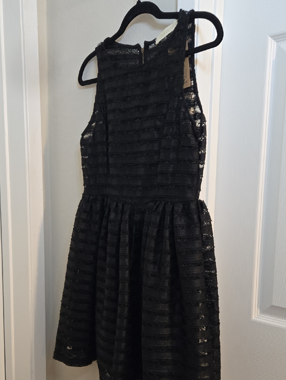 everleigh Black Lace Fit & Flare Party Dress